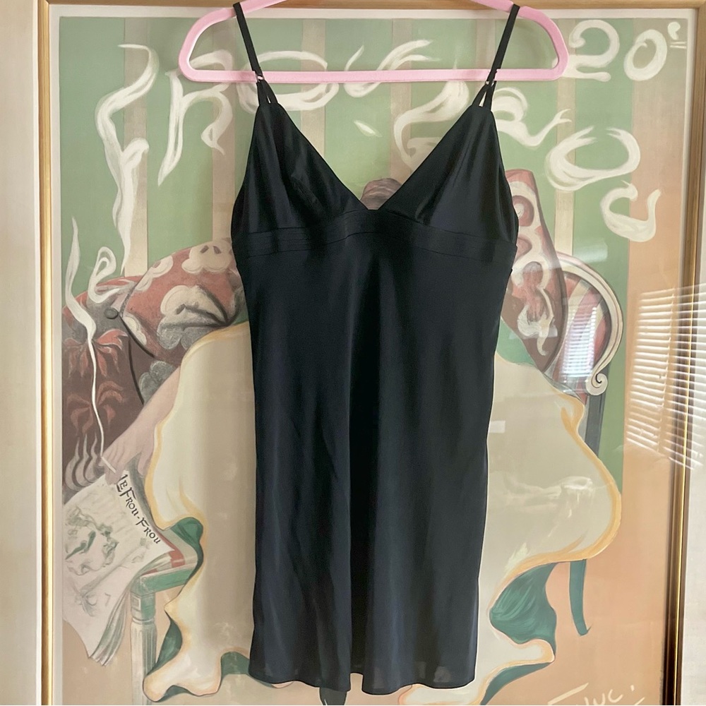 Victoria Secret Chemise/Slip Black Size-Medium
